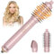 HyAdierTech Warmluftbürste Rotierend Set, 3 In 1 Airstyler Set mit Föhn,Warmluftbürste, Haartrockner Thermal Brush, Leistungsstarke Föhnbürste zum Trocknen, Glätten, Formen (rosa)
