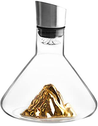 Alipis Decantador De Cristal Para Decantador De Vinos Oxigenador Vino Inclinado Para Vaciar Fácilmente