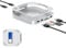 GEWOKLIY Mac mini M4 Dock, Aluminium-Ständer und Hub für Mac mini M4 und M4 Pro mit M.2 NVMe SSD-Gehäuse, 4K 60Hz HDMI, 2 x USB-A 10 Gbit/s, SD/TF-Kartenleser, USB 2.0 Daten (Silber) (MC60H) (MC60)