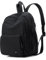 Wafybsre Rucksack für Frauen Damen Rucksack Schultaschen Leichte Nylon Umhängetasche Täglich Casual Daypack (Schwarz)