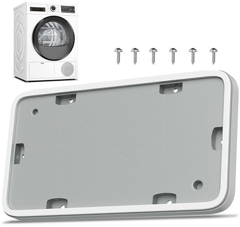GIANTO Puerta secadora compatible con Bosch, Siemens, puerta de mantenimiento, recambio para intercambiador de calor gris con tornillos – 22,5 x 14,5 cm