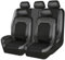 Auto Sitzbezüge für Jeep Wrangler Unlimited(TJ)/Wrangler Unlimited Rubicon, Wasserdicht Sitzbezug Komplett Set PU Leder Autositzbezüge Vordersitze Rücksitze Schonbezüge,Grey