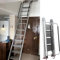 EXCLURA Dachbodentreppe Metall-Dachbodenleiter für Zweistöckiges Haus, Dachbodentreppe, Klappbare Trittleiter, Feuerleiter für Wohnungen, Robuste Dachbodentreppen-Sicherheit(11 step-320cm (126))