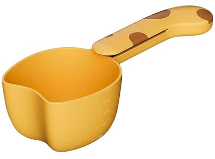 Pelle à mesurer la nourriture pour chien, D'alimentation Animale Chats et Chiens, Cuillère de en Plastique, Cuillères céréales aliments secs- Nourriture Conserve les Aliments Secs (Jaune)