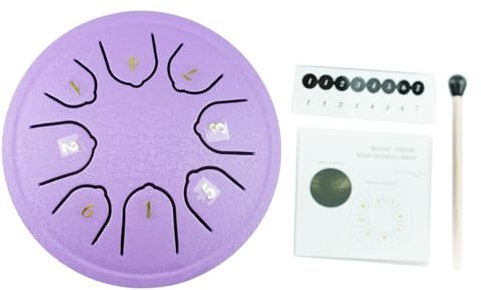 Stahlzunge Trommel 4.5in 8 Noten Ethereal Drum Ton C Keys Handpan Hand Drum Percussion Musikinstrument Mit Drumstick Handpan Drum
