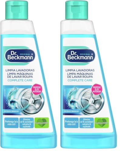 Dr. Beckmann Limpia Lavadoras Complete Care Ocean Breeze | Fórmula con tecnología Neofresh® | 250 ml (Paquete de 2)