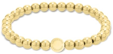 LIEBESKIND BERLIN Damen Beads Armband - Damenarmband - Kugelarmband - 6mm Beads - Elastisches Band