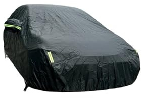 Universal-Sonnenschutzhülle für SUVs/Limousinen Komplettabdeckung für den Außenbereich Sonnen- und Schneeschutz UV-Schutz Reißverschluss Schwarze Tasche (SUV-YL-4 85 x 1 9 x 1 8 m)