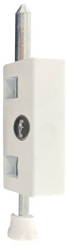 Pro-Lok Entry Armor EPL-106-W - Cerradura para puerta de patio con llave rectangular (acabado blanco)