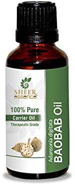 Baobab Oil -(Adansonia Digitata)- 100% Pure Natural Undiluted Uncut Therapeutic Grade Oil 0.51 Fl.OZ
