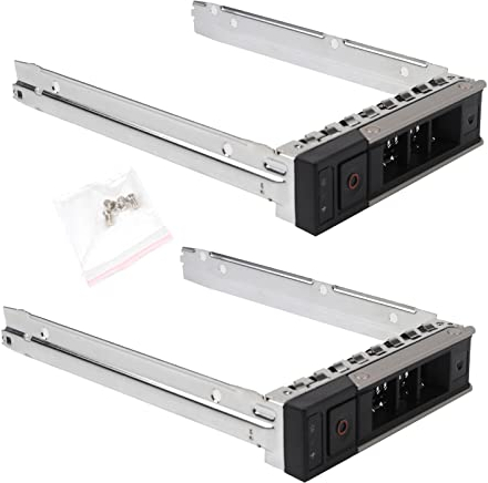 Heretom 2-Pack 3.5 LFF SAS/SATA Hot-Swap Hard Drive Tray HDD Caddy X7K8W Y796F 0X7K8W 0Y796F For Dell Gen14 PowerEdge Server R240 R340 R440 R540 R740 R740xd R940 R6415 R7415 R7425 +4 screws