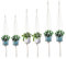koitoy Macrame Plant Hanger, 6 Pack White Indoor Outdoor Hanging Planter Flower Pot Basket Hanging Handmade Hanging Plant Holders(60cm *2 80cm *2 100cm*2)