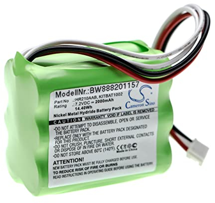 vhbw 1x batería Compatible con Korg PA3X, PA3X 61, PA3X 76 teclados (2000 mAh, 7,2 V, NiMH)