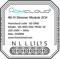 Homcloud Modulo Smart Dimmer Intelligente Wi-Fi 2 canali da incasso, controllo da APP, Alexa o Google