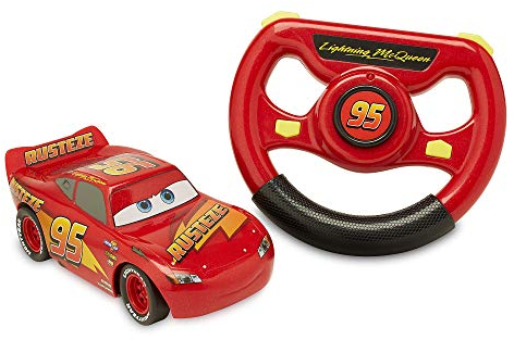 Disney Store Official Lightning McQueen Remote Control Car Age 3+, Pixar Cars, 15cm/6'', 2.4 GHz, Moves in 4 Directions, Red RC Toy Vehicle, Suitable for Ages 3+