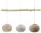 LEDKIA LIGHTING - Suspension Rotin et Bois Linfen | Design Boho-Chic | Ampoules E27 Non Incluses | Câble Réglable | IP20 Intérieur | Pour Maison et Entreprise, Naturel, Rotin