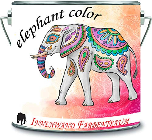 elephant color Peinture murale d'intérieur multicolore très couvrante sans solvant, 1 couche couvrante (10 l, lilas lavande)