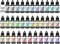Octopus Fluids 35x 30 ml Resin Ink Set, Alcohol Ink für Epoxidharz und UV-Resin