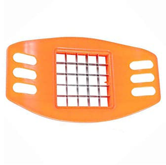 Potato Chipper Potato Chopper Cutter Fruit Chip Cutter French Fry Tool for Veggies, Onions, Carrots, Cucumbers(Orange)