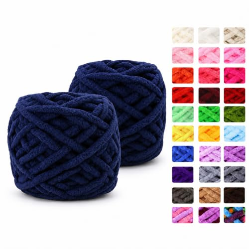 Maxee Dicke Wolle Garn 190 g(95 g*2), ca.88 m, Super Soft Knitting, Grobstrick Weiches Wollgarn, zum Häkeln für Decke, Perfekt zum Weben von Schals, Mützen, Decken, Zierkissen