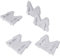 BAUSTER® Lot de 5 cales pour haches et marteaux - N° 5 (30 mm x 30 mm) - Coins en bois - Blocage - Marteau compensé - En acier - Lot de 5 cales