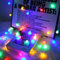 LED Lichterkette Außen Batterie, 10M 100 LED Led Kugel Lichterkette Wasserdicht, Weihnachtsbeleuchtung für Hochzeit, Weihnachten, Balkon Deko, Innen & Außen