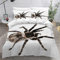 VIROGE Spinne Kinderbettwäsche 135x200 2teilig 3D Tier Vogelspinne Bettwäsche mit Reißverschluss Weiche Mikrofaser Winter Bettbezug mit Kissenbezug 80x80 cm für Jungen Mädchen