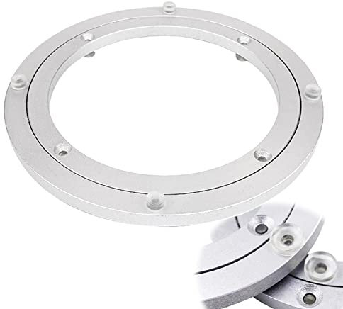 WORDFUN Lager Esstisch Rotierende Platte Drehteller Aus Aluminiumlegierung Rundes Drehteller Kugellager Für Restaurant, Esstisch, Kuchendekoration, TV-Monitorständer