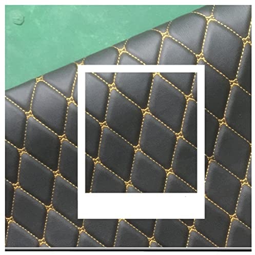 Kunstleder Gesteppt Meterware 1.4x1m Polsterstoff Möbelstoff Gesteppt Kaschiert Leder Polsterstoff Stoff, Kunstleder Polsterstoff Bezugsstoff Lederoptik Als Polster-Stoff/Sitzbezug für Den Innen(Color