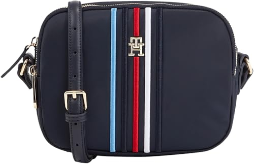 Tommy Hilfiger Sac à Bandoulière Femme Poppy Crossover Petit, Bleu (Space Blue), Taille unique