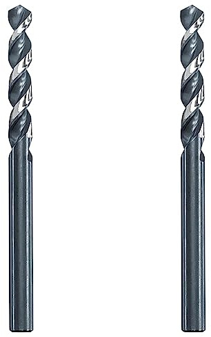kwb HI-NOX HSS M2 Metallbohrer Ø 5 mm mit speziellem Spitzenanschliff für kraft- und energiesparendes Bohren in Edelstahl mit Akkuschraubern und Bohrmaschinen, Longer Battery Life (Packung mit 2)
