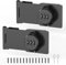 Mechanical Password Rotary Hasp Locks, Cabinet Combination Lock, Door Security Slide Latch Lock for Small Doors, Cabinets, Barn Door, Bathroom, Outdoor (2 Packs Black)