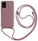 Keteen Handyband hülle für Samsung Galaxy A51 Handyhülle mit Band Slim Silikon A51 hülle mit Abnehmbar Kordel Stossfest Bumper Cover zum Umhängen Necklace Handyhülle für Samsung A51-Pink