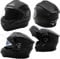 A-Pro KlappHelm Helm P/J MotorradHelm Innensonnenblende Modular Schwarz XXL
