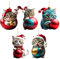 Vordpe 5 Stück Weihnachtsbaum Katzen Anhänger, Acryl Cartoon Katze Dekorative Ornamente, 2D Spaß Weihnachtsanhänger Deko Christbaumschmuck Weihnachtsschmuck Geschenk(B)