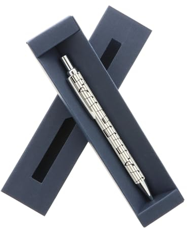 Musik-Design-Kugelschreiber in dunkelblauer Geschenkbox, Notenlinie