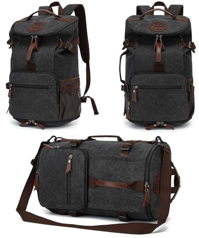 JYColofex Sporttasche, Rucksack, Wrestling-Tasche mit Schuhfach, 4 Arten von Rückenmethoden, wasserdicht, Sport, Walking, Laptop, C-schwarz, Für Reisen