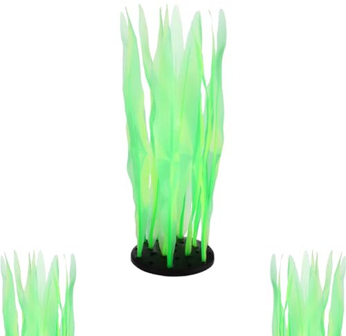 Hachera Décoration De Méduse Corail, Decoration Corail pour Aquarium, Plantes Aquatiques pour Aquarium, Artificiel Algues pour Décoration D'aquarium, Paysage, Aquarium -Effet Fluorescent (Vert)