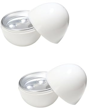 TOPBATHY 2pcs Egg Plate Egg Boiler Pan Microwave Egg Poacher Hard Boiled Eggs Microwave Egg Cooker Poacher Egg Maker Stovetop Egg Cooking Egg Tray Egg Capacity Cooker White Micro-wave Oven