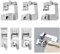 Lot de 6 Pieds presseurs en Acier Inoxydable pour Machine à Coudre - Compatible avec Brother Singer, W6, Elina, Janome