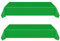 2Pcs Nappe Rectangulaire Jetable Vert, Nappe de Table de Fête 137x274cm, Nappes anti Taches Imperméable Rectangulaire, Couverture de Table à Manger pour Extérieur Pique-Nique Anniversaire Mariage