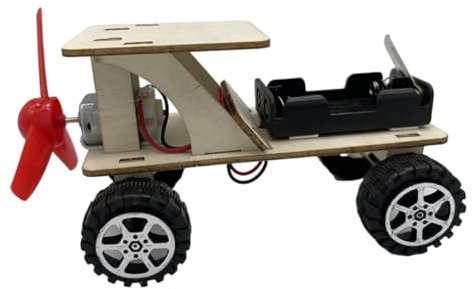 BCOATH 1 Ensemble Hors Route Modèle De Voiture Projet Scientifique Accessoire Bricolage Assemblage Jouet Voiture Alimentée par Le Vent Bricolage Expériences D'Ingénierie Expériences De