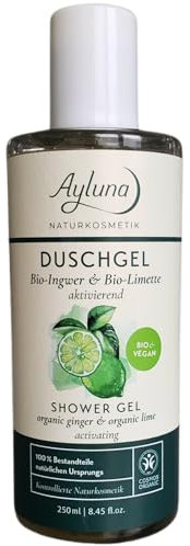 Ayluna Naturkosmetik Duschgel Bio-Ingwer & Bio-Limette aktivierend, 250ml, bio & vegan