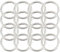 BDEPSTR 16 pezzi Primavera Rotonda a Scatto, Gancio Portachiavi, Gancio Borsa Fai Da Te, Anello Borsa a Scatto per Portachiavi, Borse Gioielli Decorazione Artigianale (Argento)