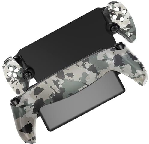 Hzxkqmil Replacement Housing Shell Case for Playstation Portal Remote Player, DIY Faceplate Cover Plates + Repair Tools for PS5 Portal (Camouflage)