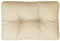 vidaXL Coussin de Palette Beige 60x40x12 cm Tissu