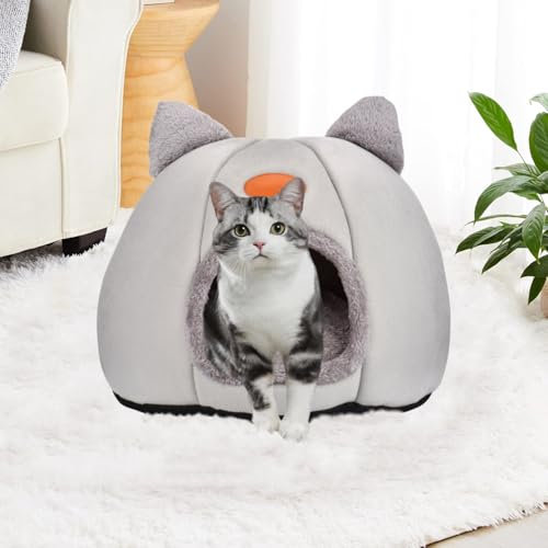 Cuccia per gatti, 36 x 36 x 40 cm, lavabile, grigio,cubo moderno, cuccia per gatti e cani di piccola taglia