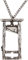 Guillotine Necklace Knife Knife Rock Pendant Photo Frame Accessories