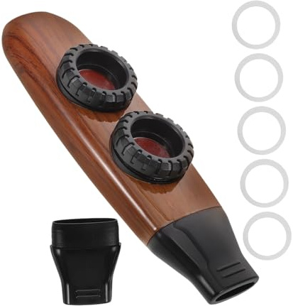 Kleiner Kazoo Instrument für Kinder, 1 Satz, Kaffeefarben | Abs Kunstharz, Kompakt und Tragbar, für Vielseitige Musikstile und Klare Klangqualität
