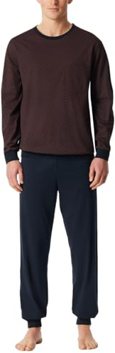 Schiesser Herren Schlafanzug Lang mit Bündchen - Nightwear Set Pyjamaset